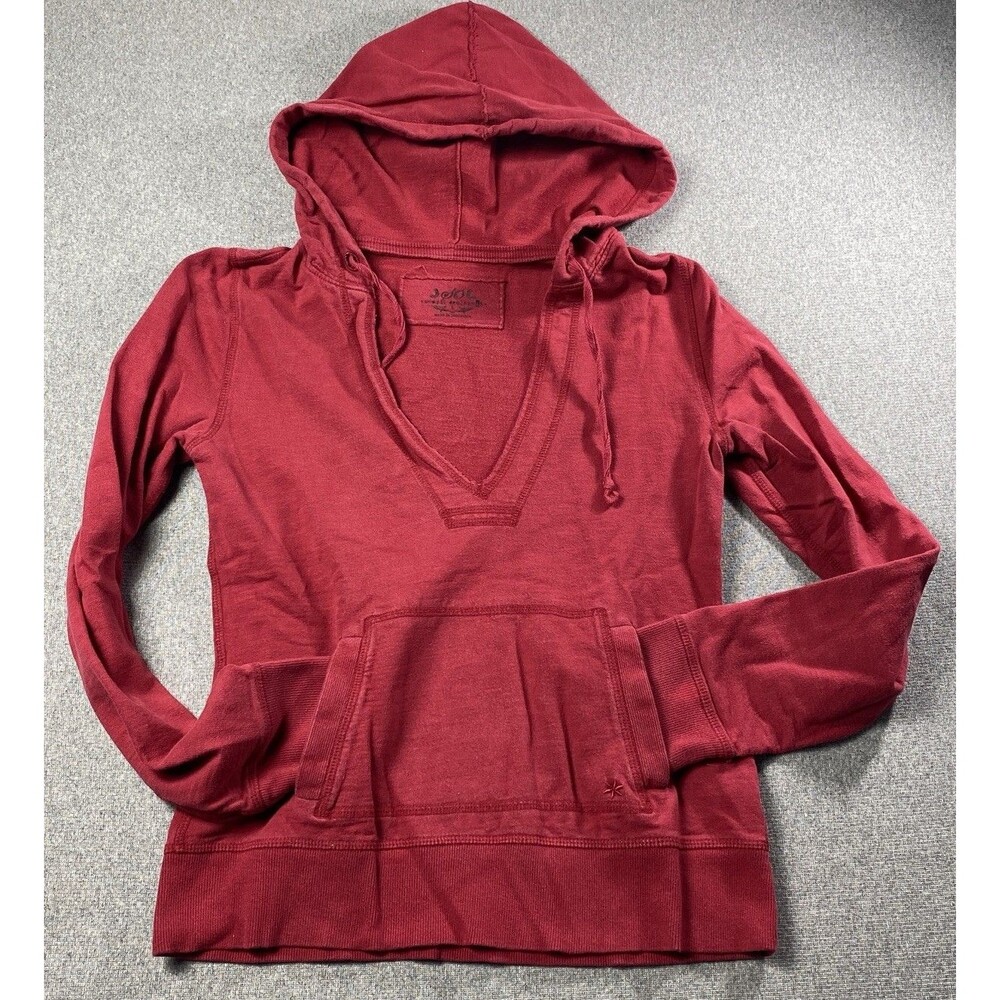 Women's SO Sweater | Pullover | Hooded | Red | Size S  V-Neck Top